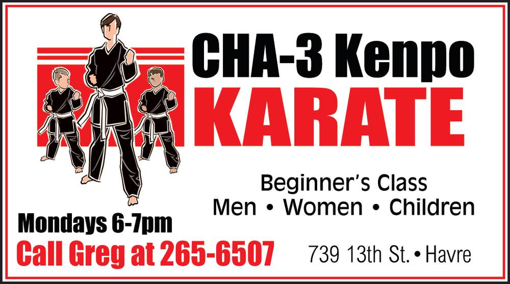 Havre Daily News Business Directory CHA 3 KENPO KARATE Havre