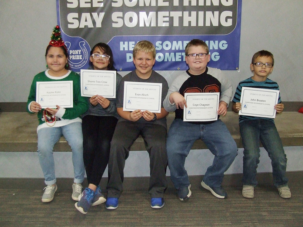 Quick Pics: Sunnyside Students Of The Month - Havre Weekly Chronicle